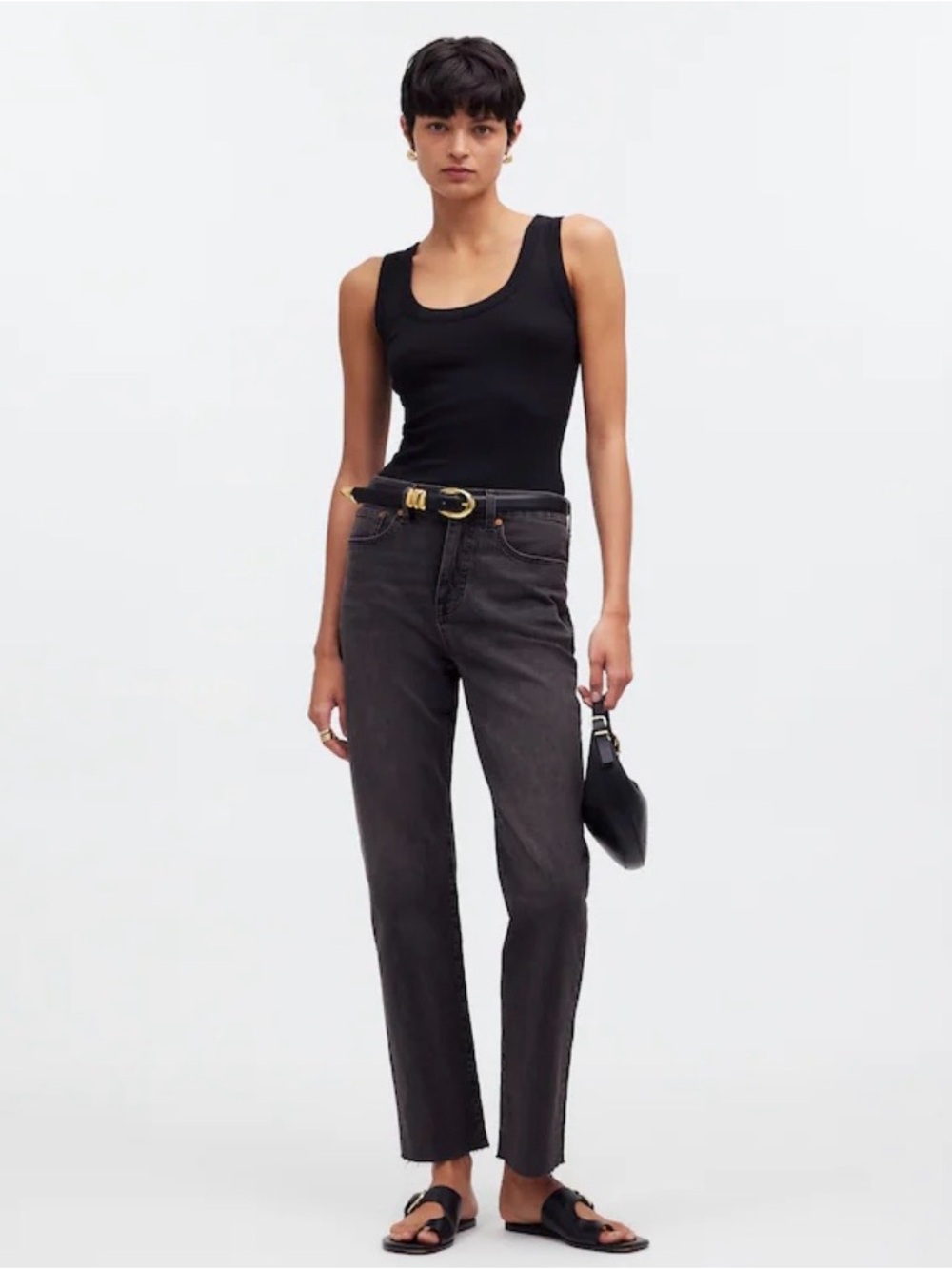 Madewell The 90’s Straight Crop Jean